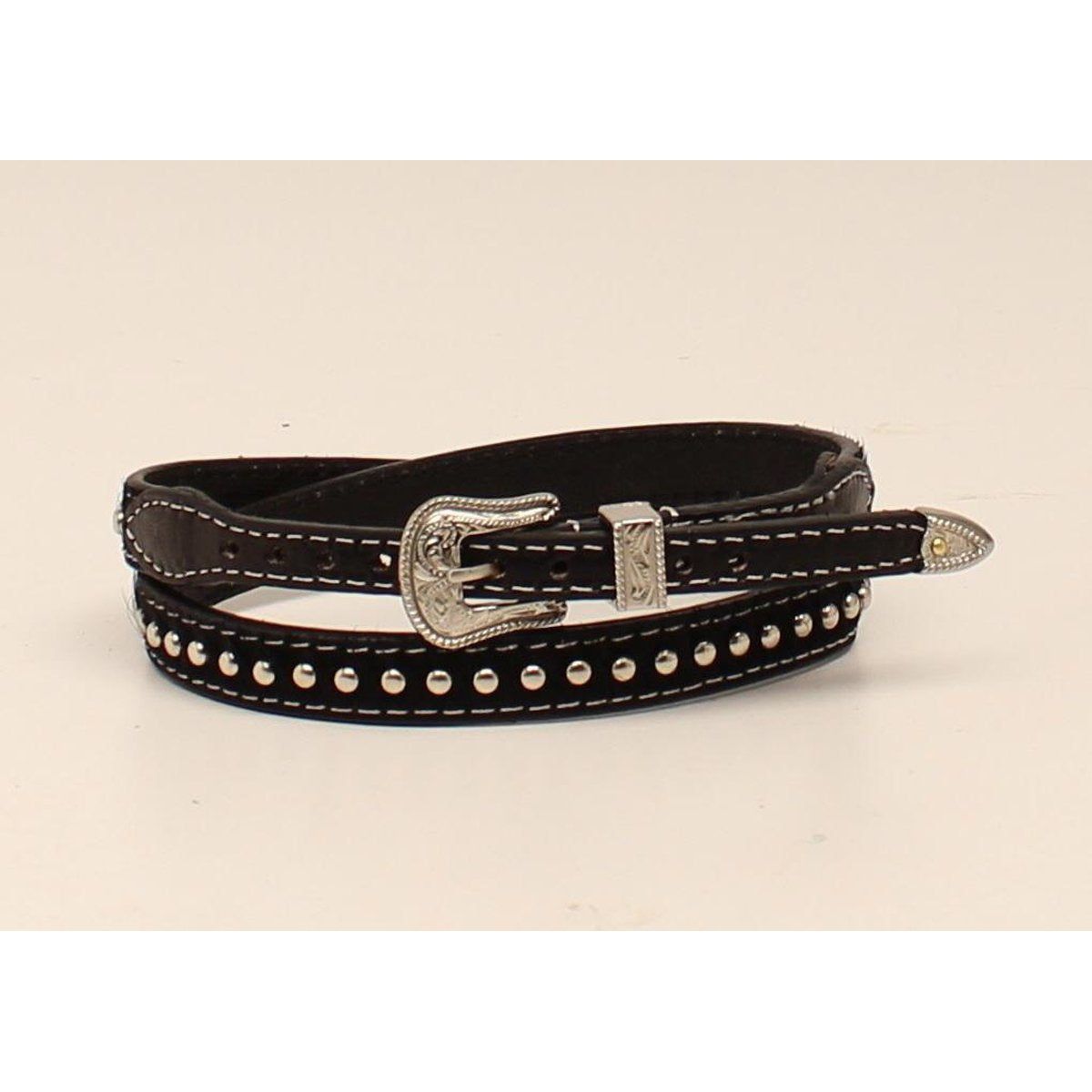 M&amp;F Calf Hair Hat Band - Black