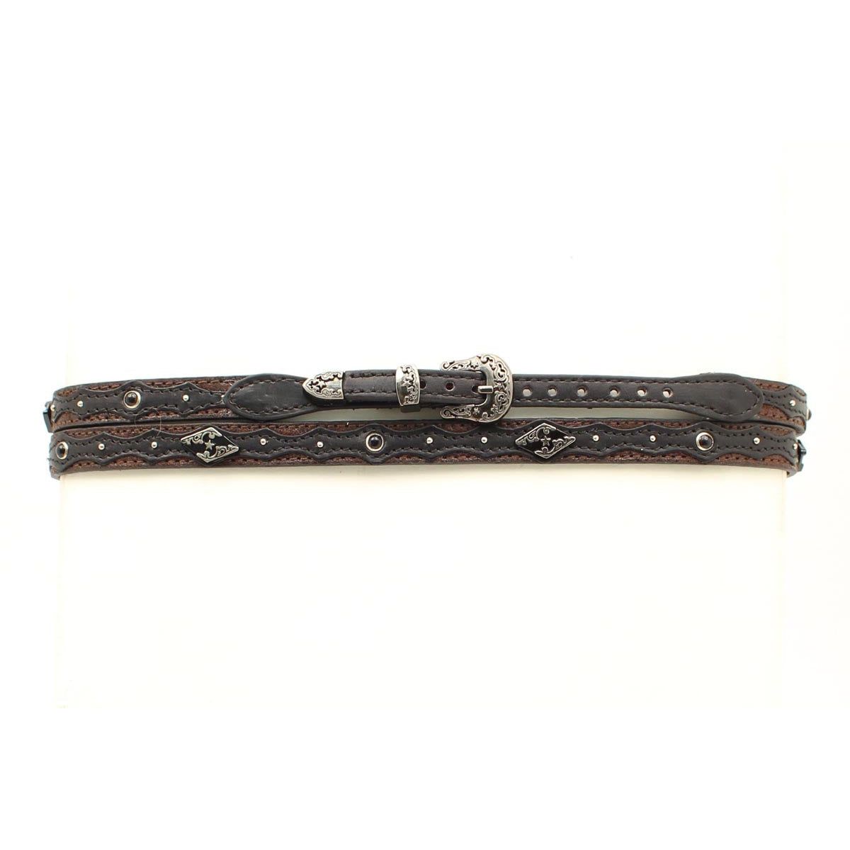 M&amp;F Concho Hat Band - Brown/Black - 02506107