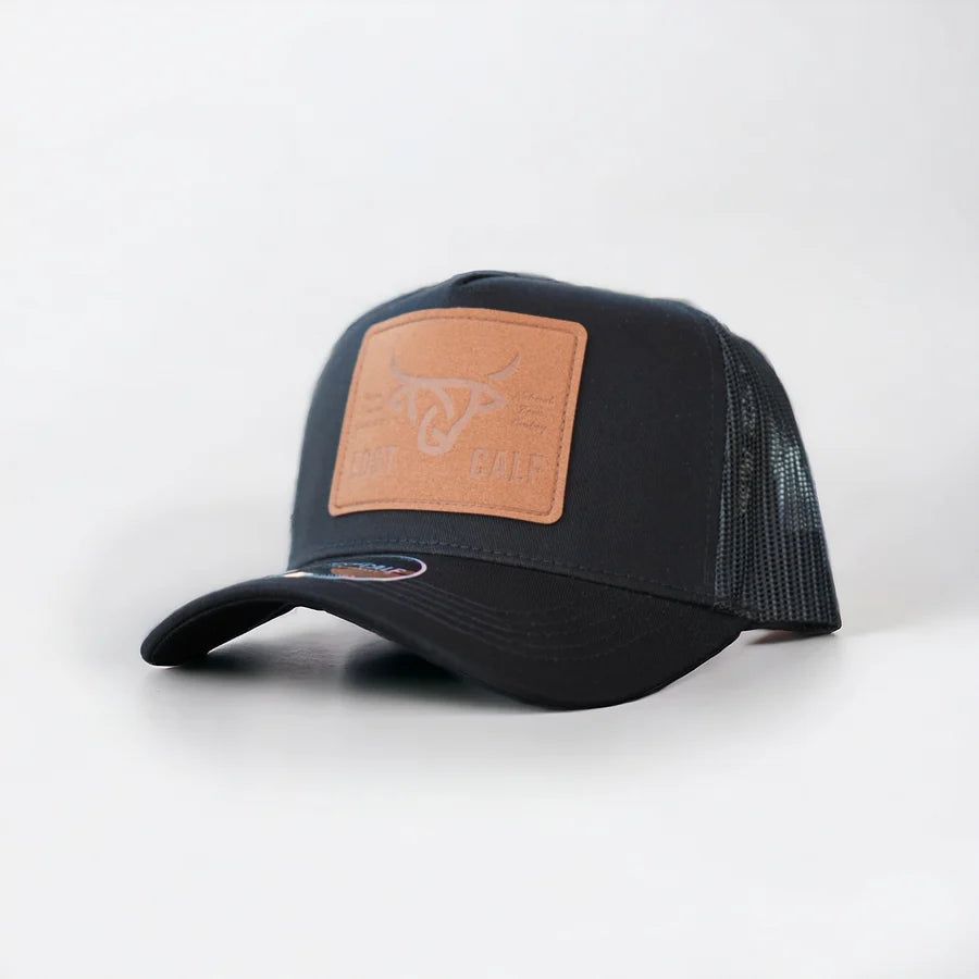 Lost Calf-Leather Plate 5 Panel Curve