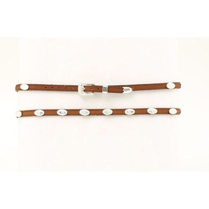 M&amp;F Concho Hat Band - Brown