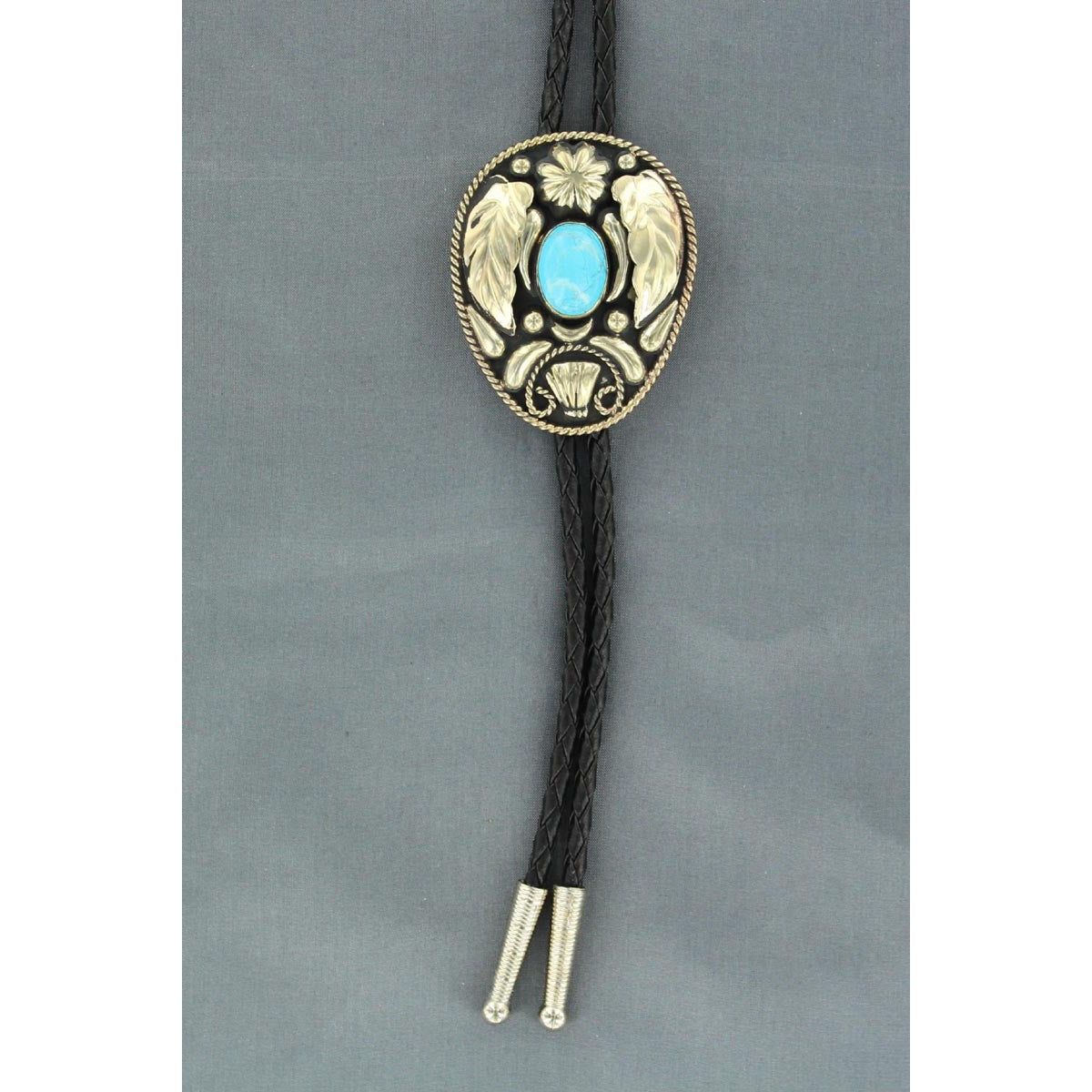 M&amp;F Double S Bolo Leaves Bolo Tie