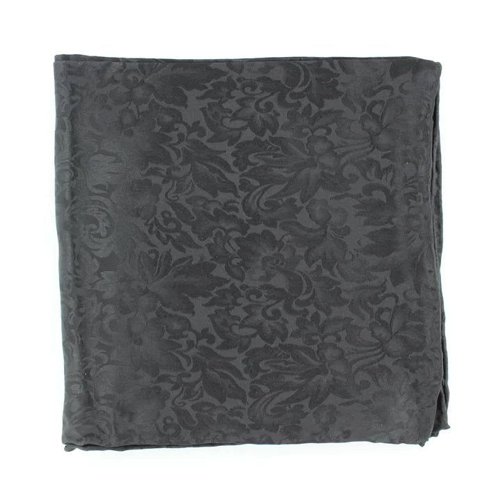 M&amp;F Jacquard Patterned 33x33 Wild Rag - Black