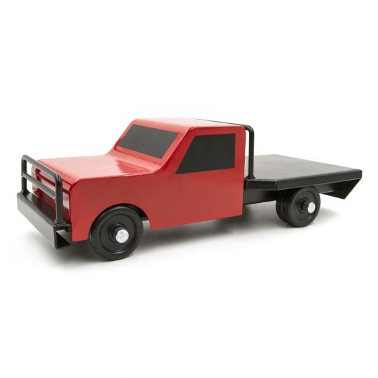 Little Buster Toys Flatbed Farm Truck Red