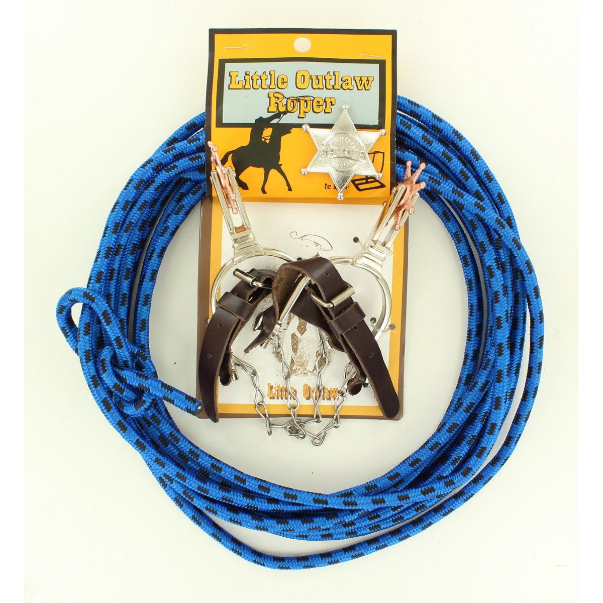 Little Outlaw Rope/Spur/Badge BL