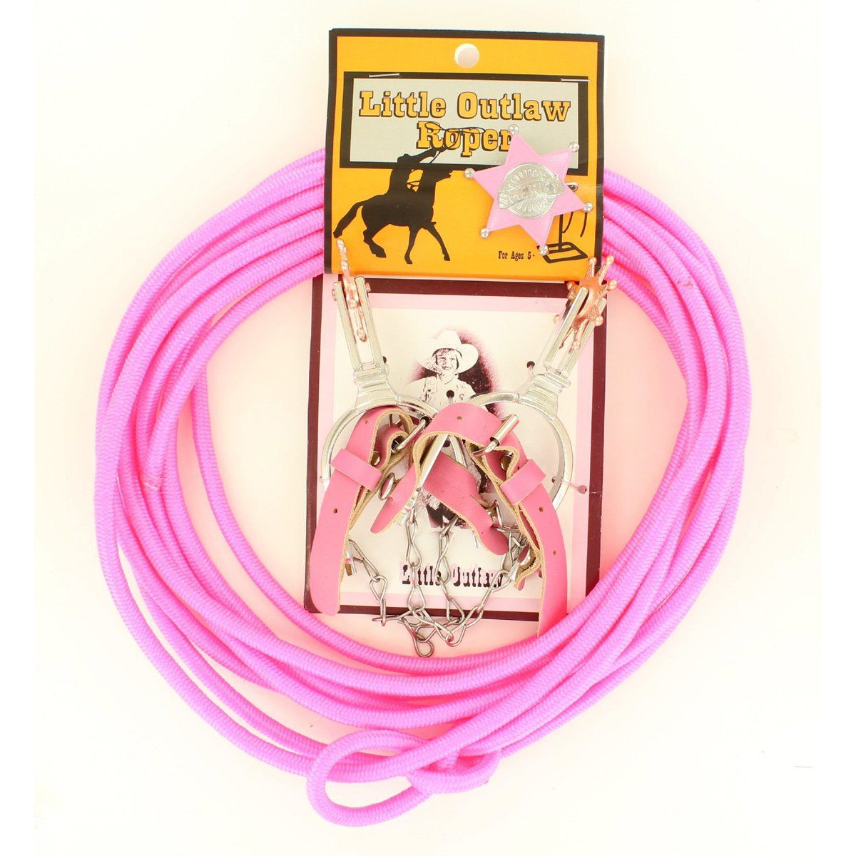 Little Outlaw Rope/Spur/Badge PK