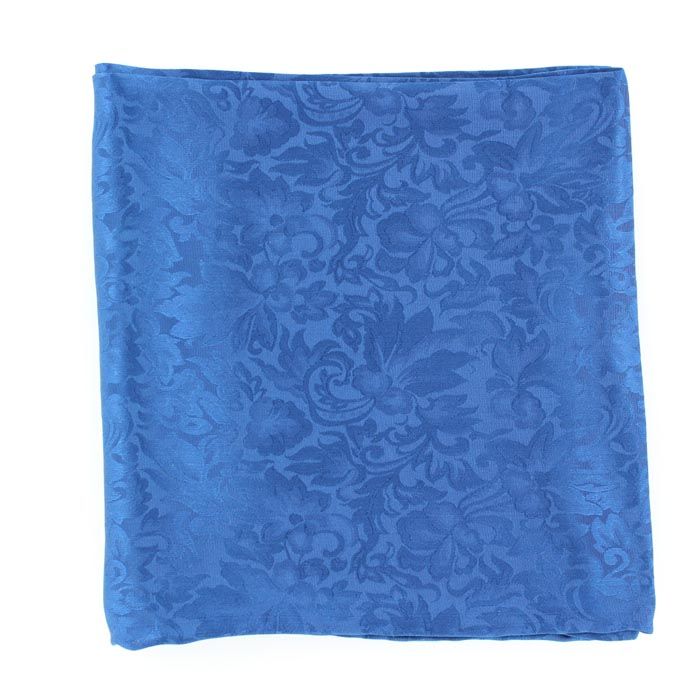 M&amp;F 33x33 Silk Jacquard Wild Rag - Navy