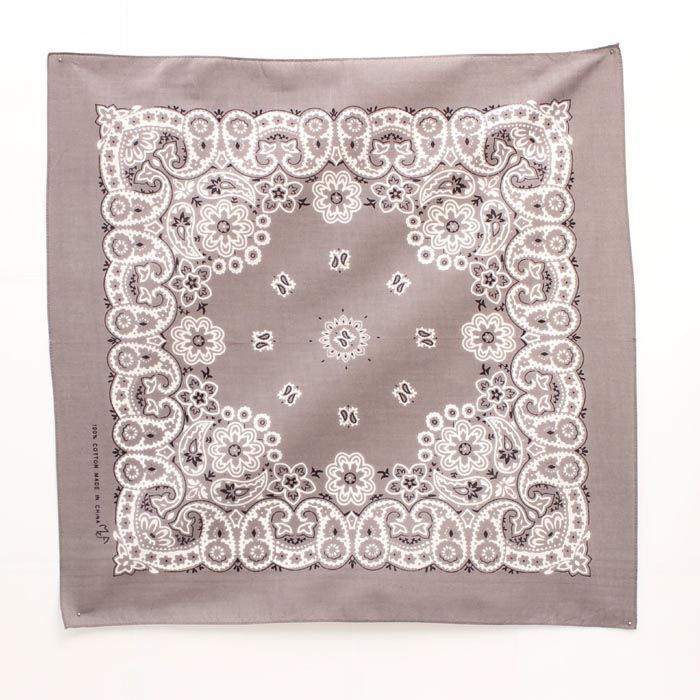 M&amp;F Traditional 21x21 Bandana - Charcoal