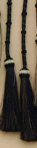M&amp;F Stampede String Braided Leather and Horse Hair - Black