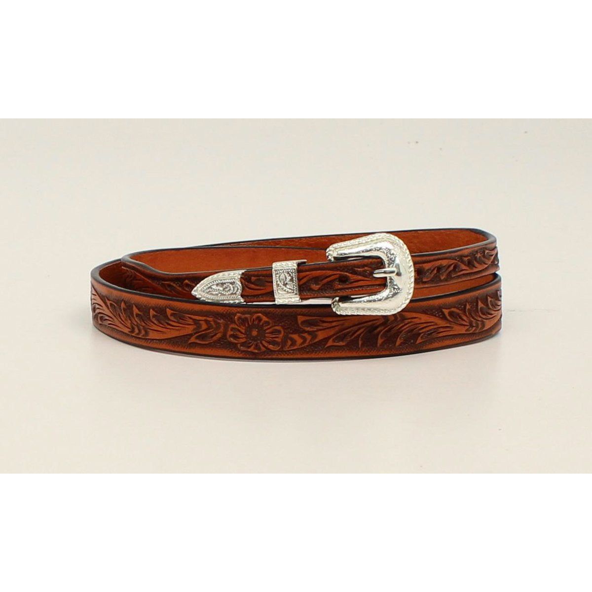 M&amp;F Hand Tooled Genuine Leather Hat Band