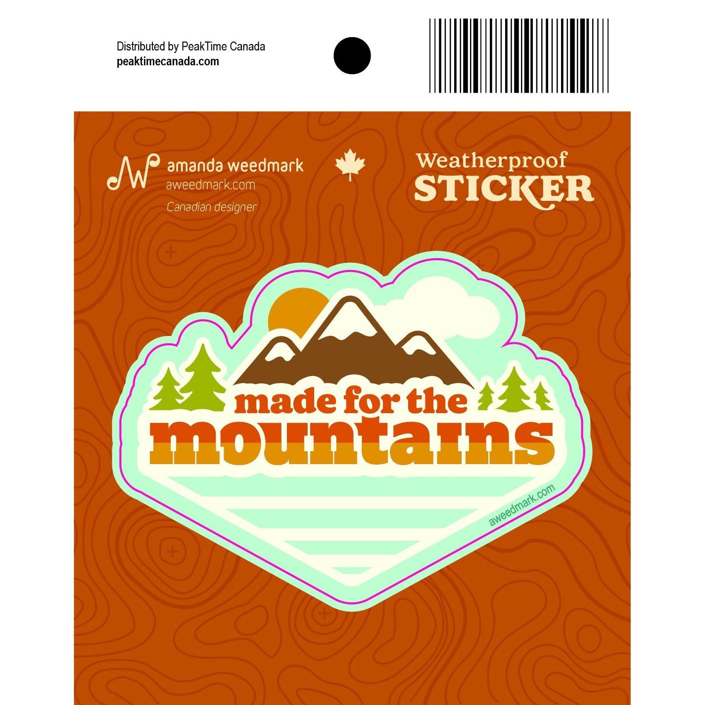 Made For The Mountains Sticker