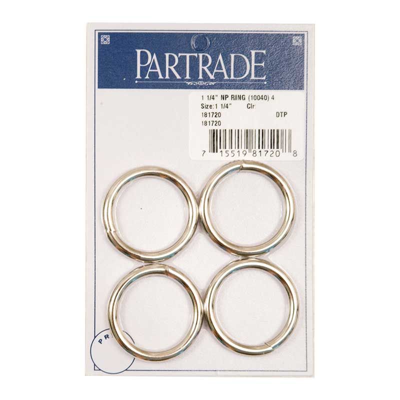 Metalab 1 1/4" Nickel Plated Ring