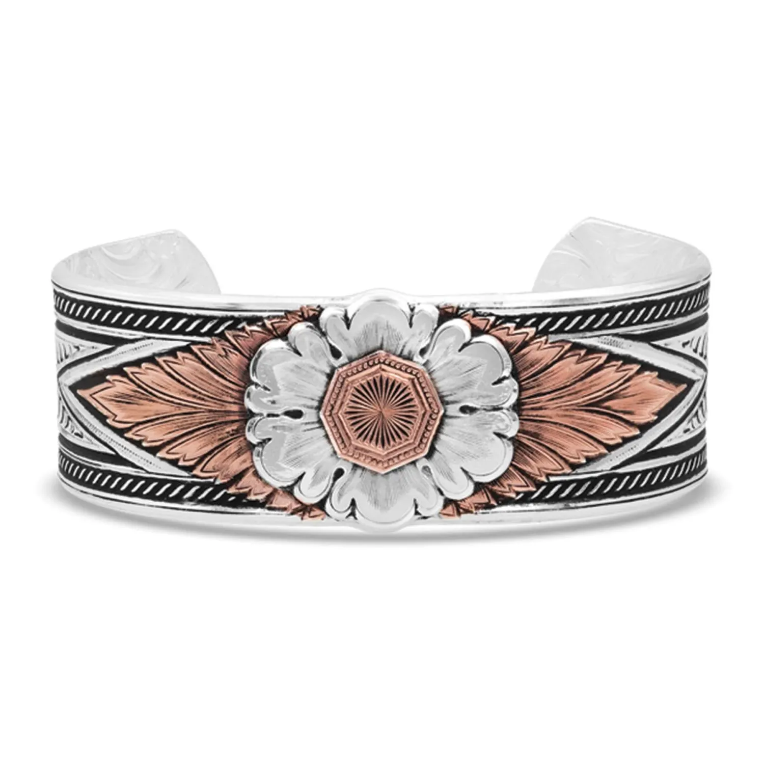Montana Silversmith Carved Floral Bracelet