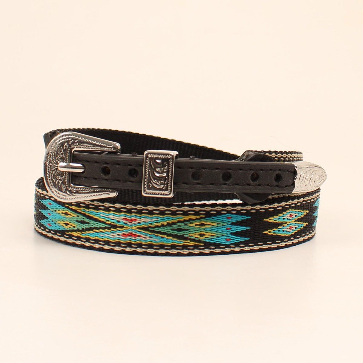 M&amp;F Multicoloured Hat Band - Black