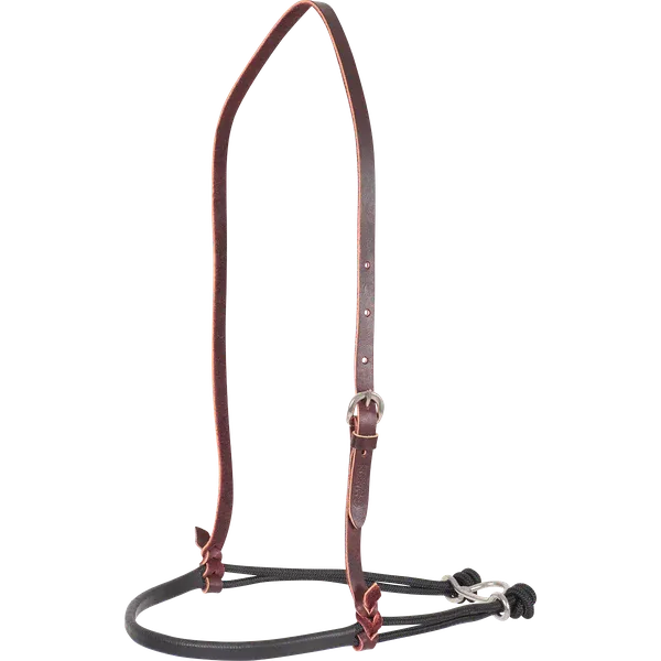 Martin Nylon Double Rope Noseband (Shrink Tube Cover) - Black