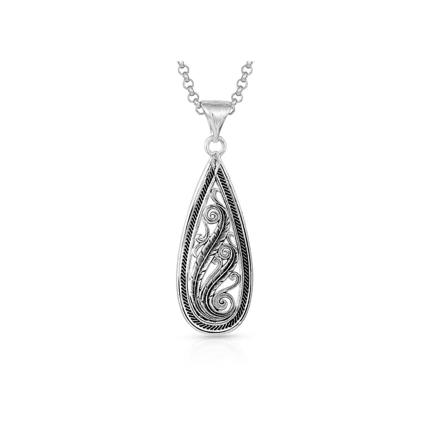 Montana Silversmith Dancing Teardrop Necklace Silver