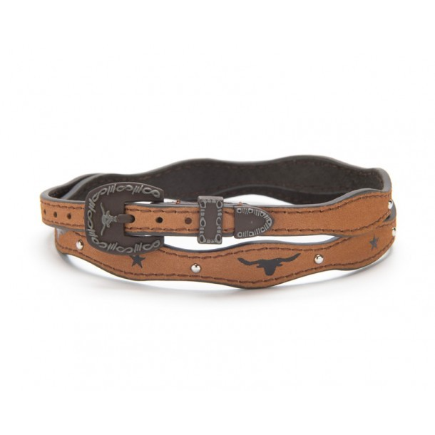 M&amp;F Longhorn Hat Band - Brown