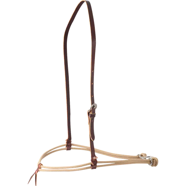 Martin Nylon Double Rope Noseband (No Cover) - Brown