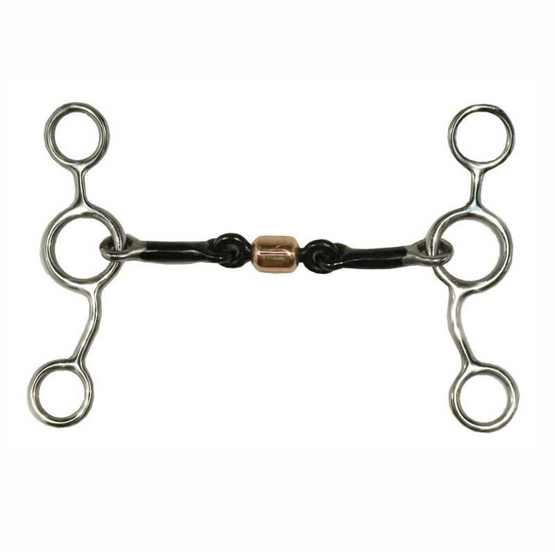 Metalab Junior Cow Horse Roller Gag Bit - 5"