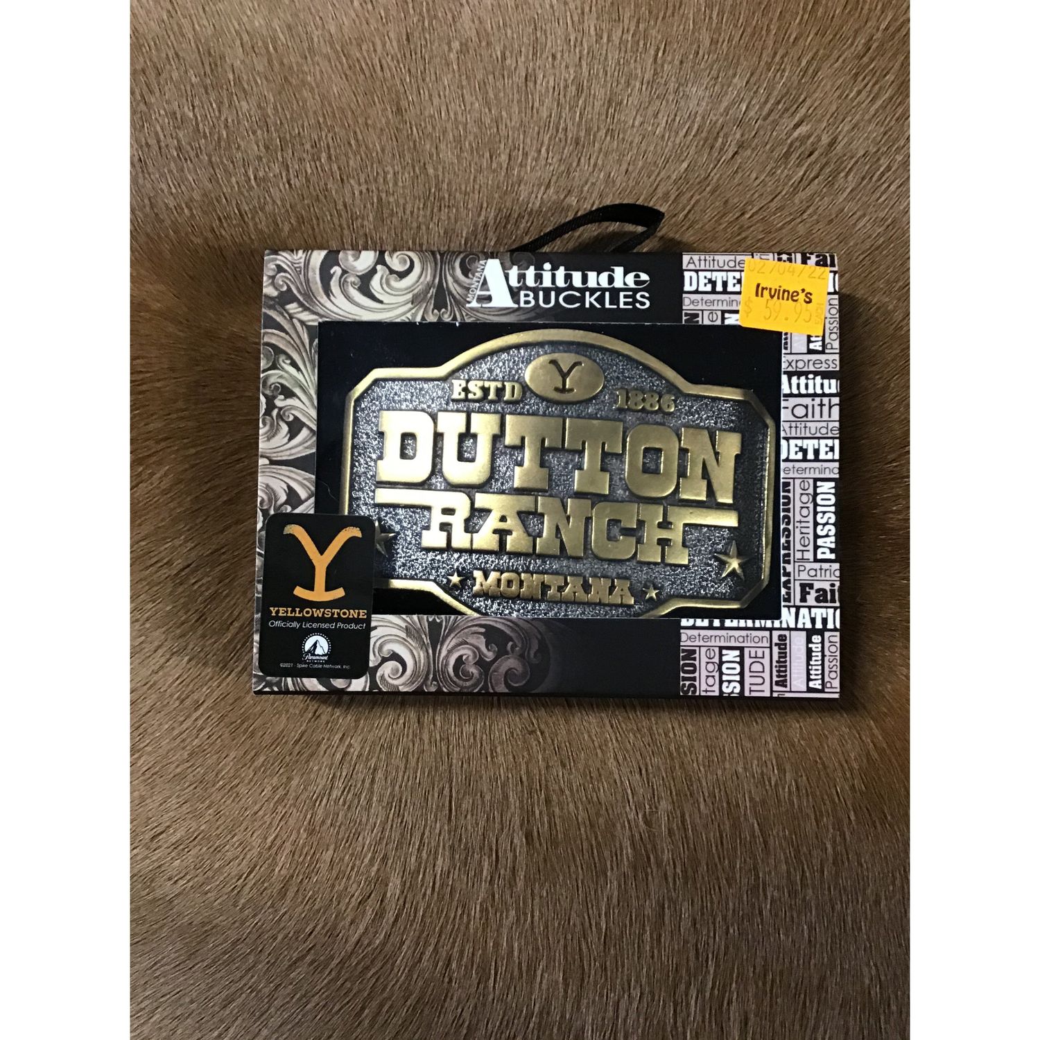 Montana Silversmith Dutton Ranch Attitude Belt Buckle