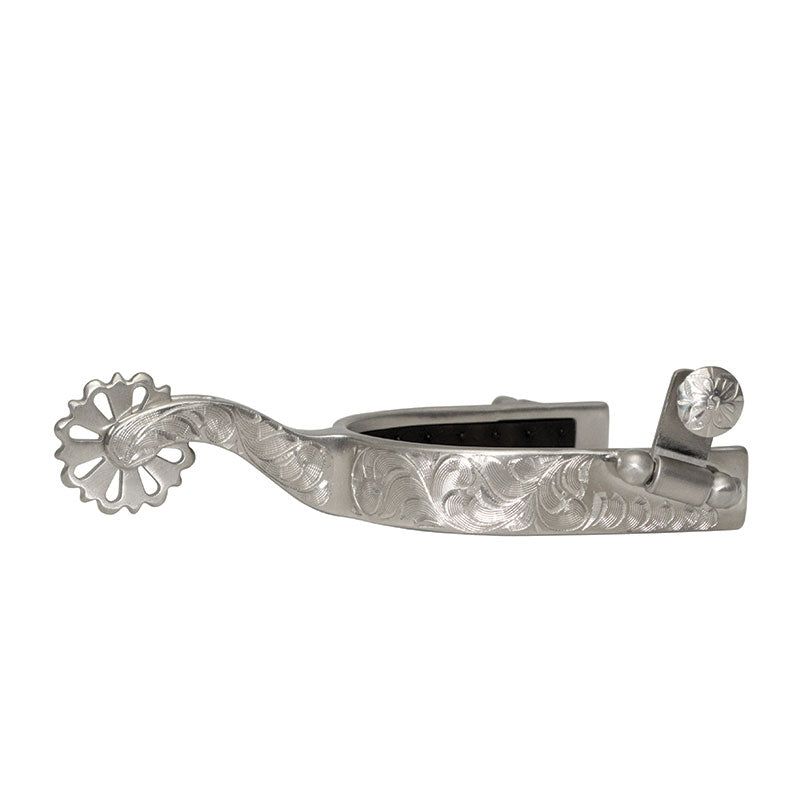 Metalab Spur RUBBER Inlayed Stainless Steel Brushed Roper Ladies