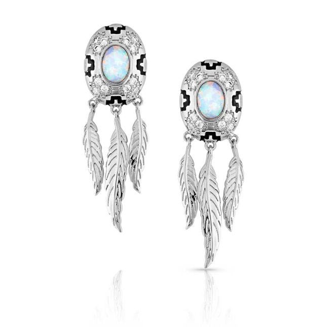 Montana Silversmith Divine Touch Opal Earrings