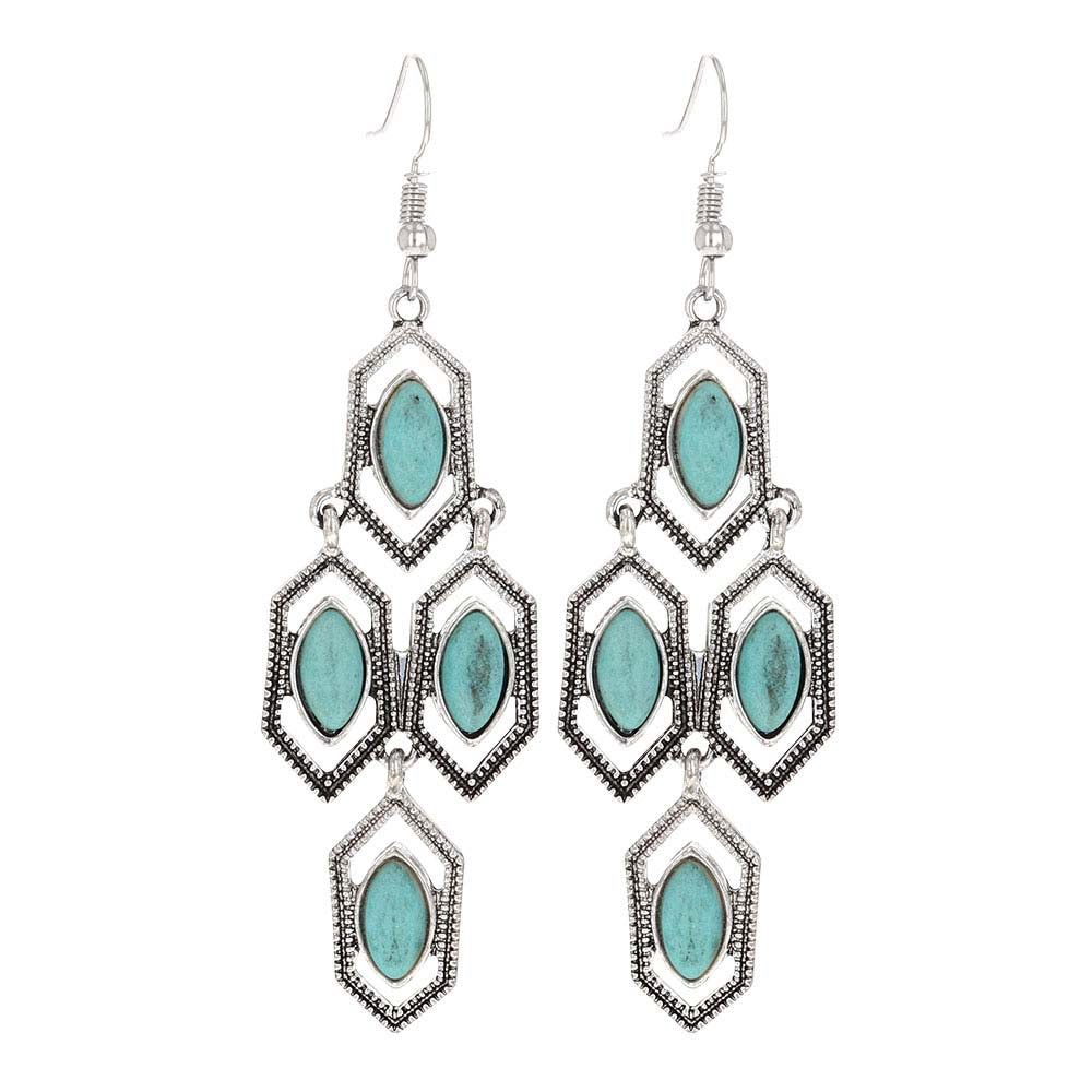 Montana Silversmith Mosaic Turquoise Earrings