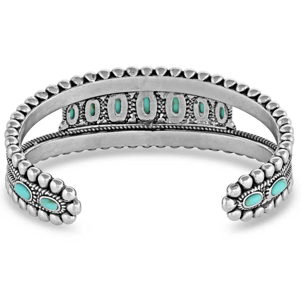 Montana Silversmith Lucky Roads Turquoise Cuff Bracelet