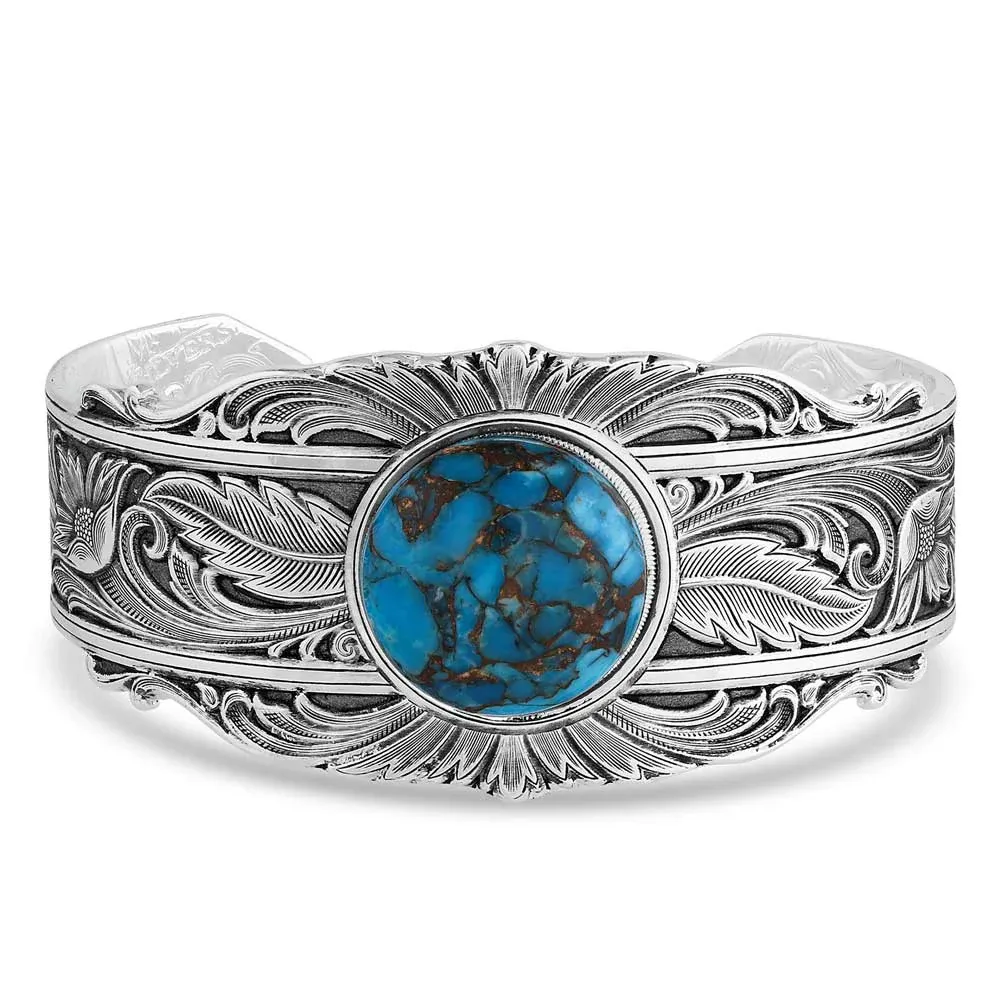 Montana Silversmith Sheridan Blue Turquoise Cuff