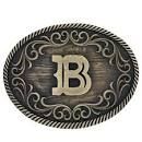 Montana Silversmiths Attitude Filigree Initial "B" Buckle
