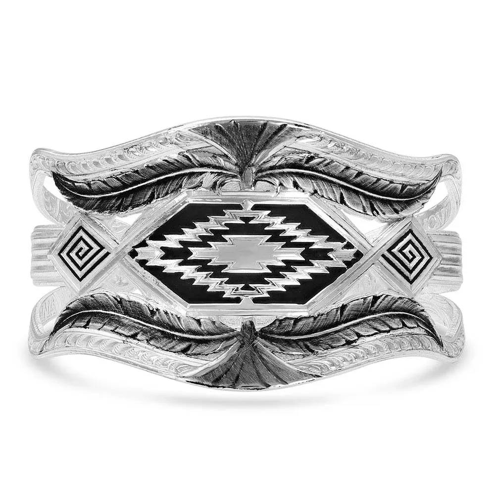 Montana Silversmiths Courage &amp; Strength Feather Cut-out Cuff Bracelet