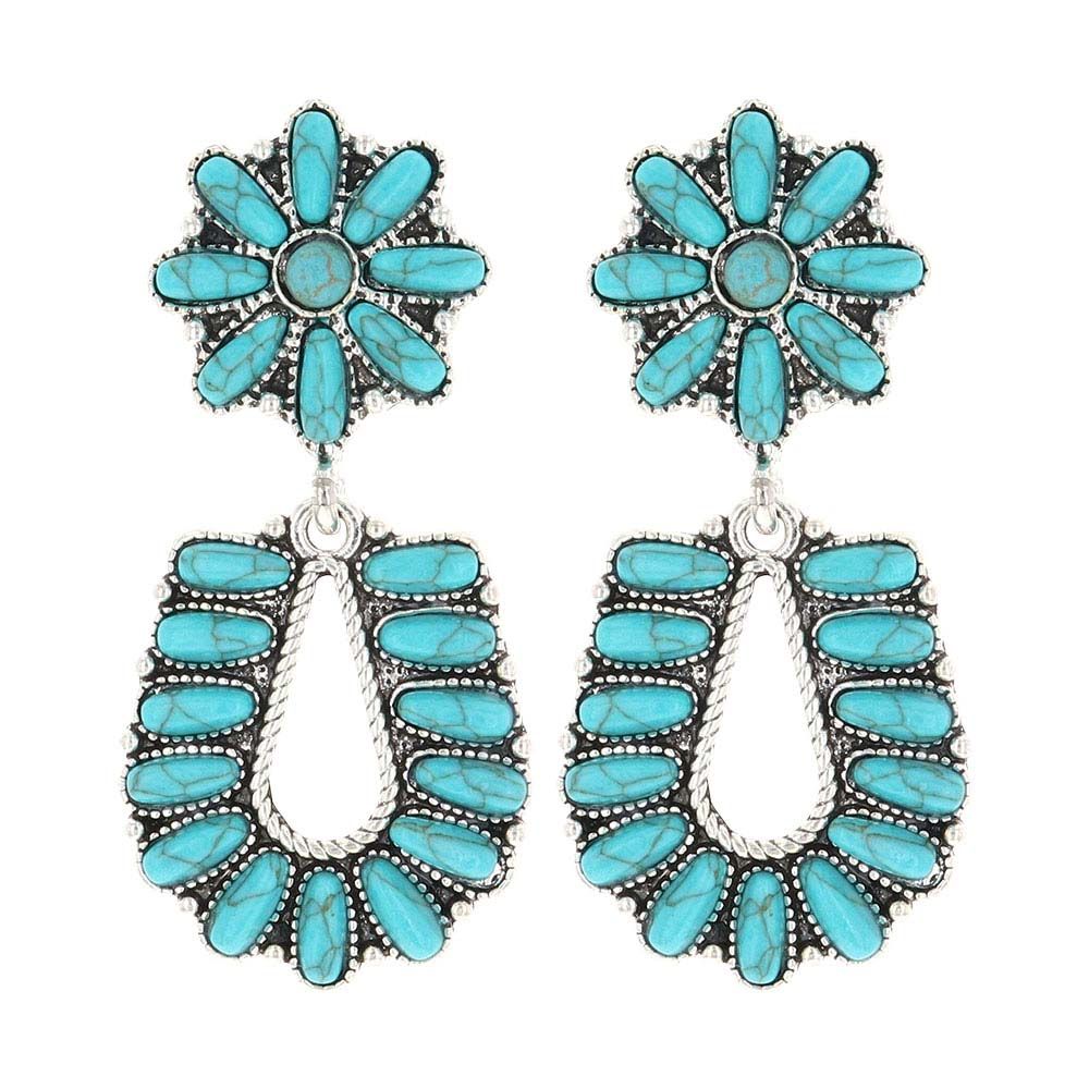 Montana Silversmith Starred Horseshoe TQ Earrings