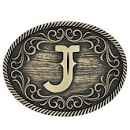 Montana Silversmiths Attitude Filigree Initial "J" Buckle