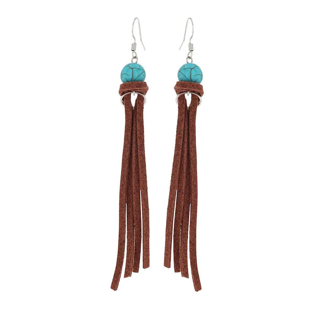 Montana Silversmith Tasseled TQ Earrings