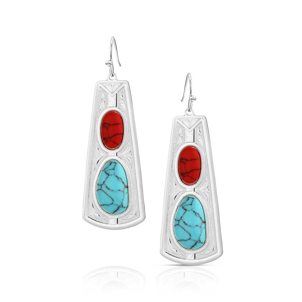 Montana Silversmiths 2 Stone Dangle Earrings