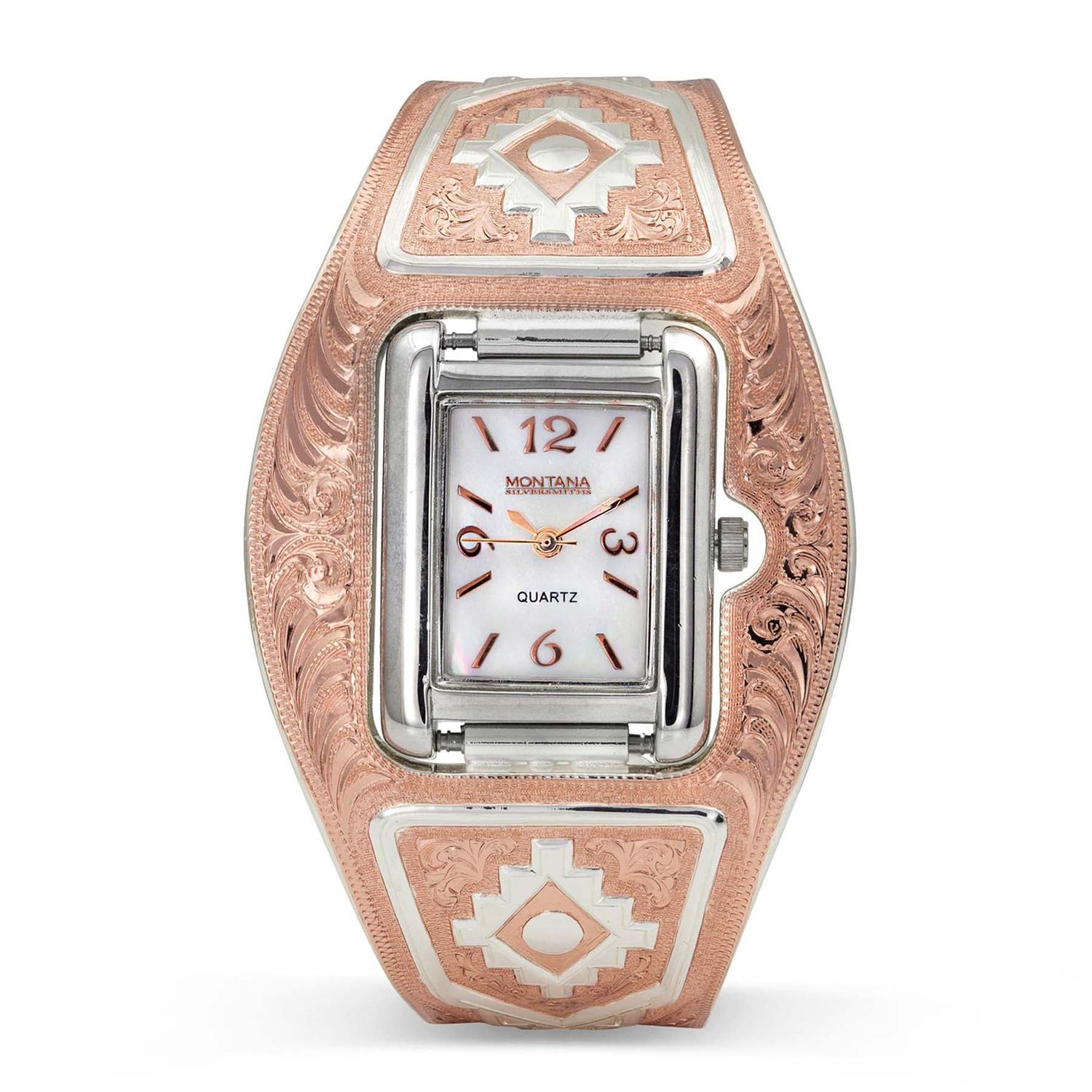 Montana Silversmiths Watch-Aztec Rose