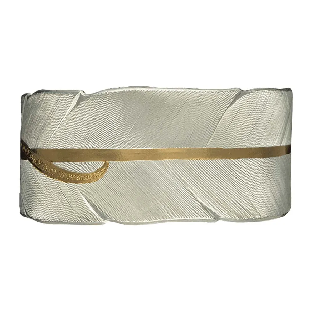 Montana Silversmiths Gold Accent Feather Bracelet