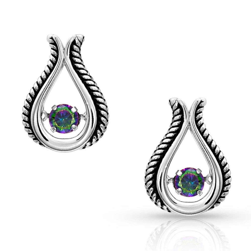 Montana Silversmiths Mystic Topaz Dancing Rope Earring