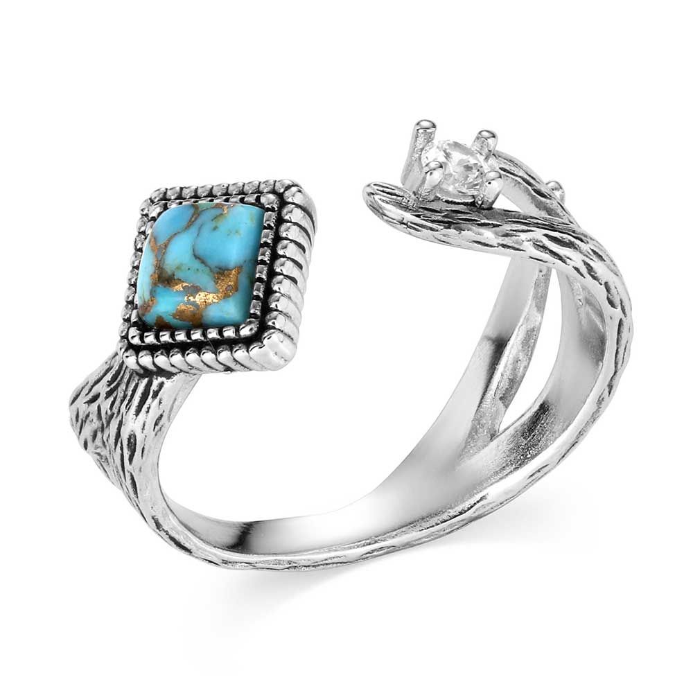 Montana Silversmiths Rugged Beauty Turquoise Ring