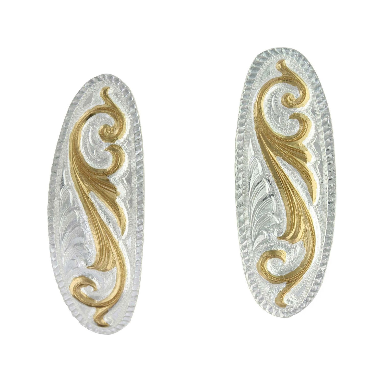 Montana Silversmiths Small Scroll Design Cuff Earrings