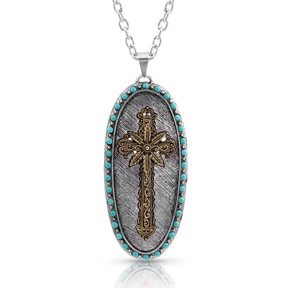 Montana Silversmiths Large 2 Tone Cross