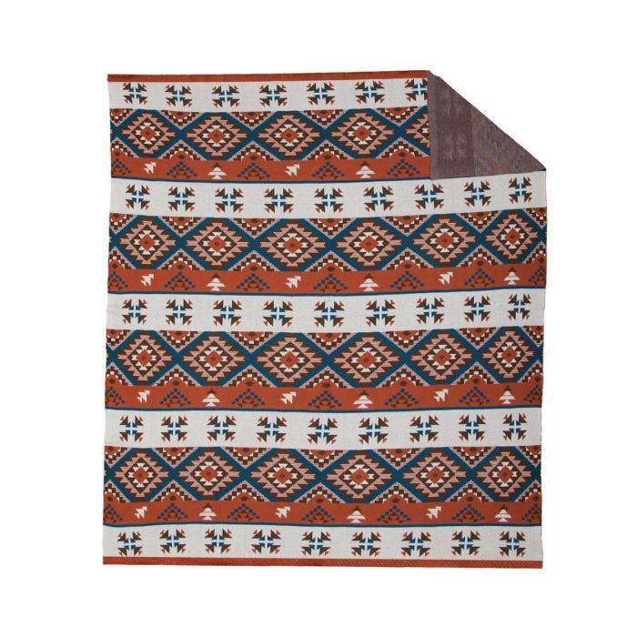 Myra All Over Aztec Print Throw