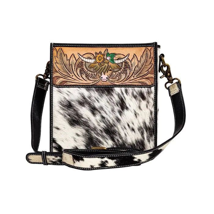 Myra Bloomin Steer Hand-Tooled Bag