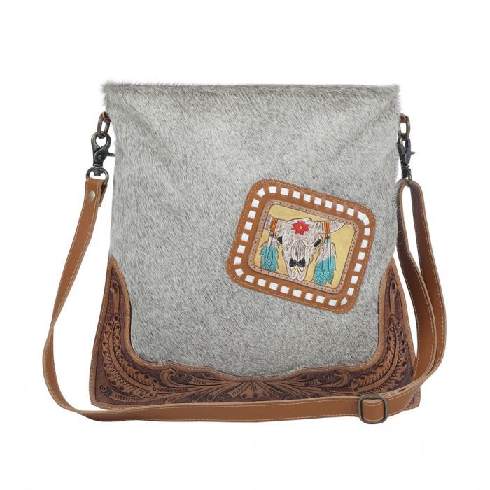 Myra Khadi Hand Tooled Bag