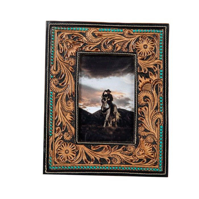 Myra Mesa Plateau Hand-Tooled Photo Frame