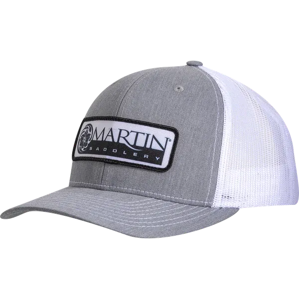 MS EMB Patch Heather Grey/White