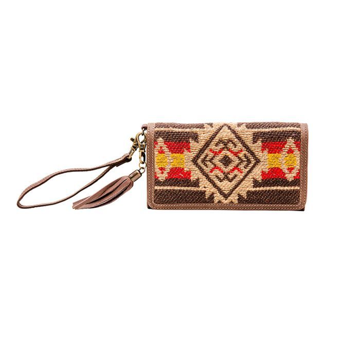 Myra Map Woven Fabric Wallet