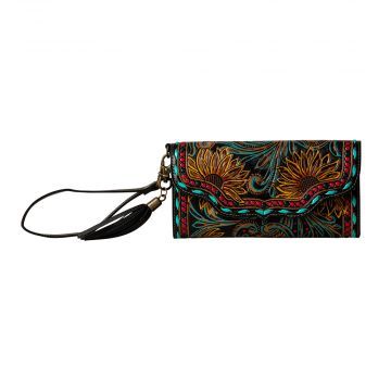 Myra Marfa Trails Hand Tooled Wristlet Wallet