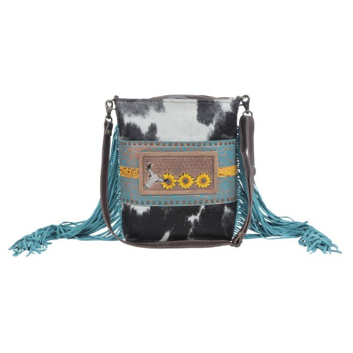 Myra Cyber Line Hand Tooled Bag