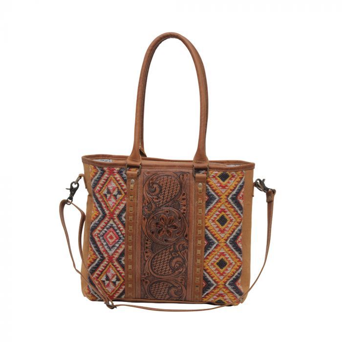 Myra Scarlett Hand Tooled Bag