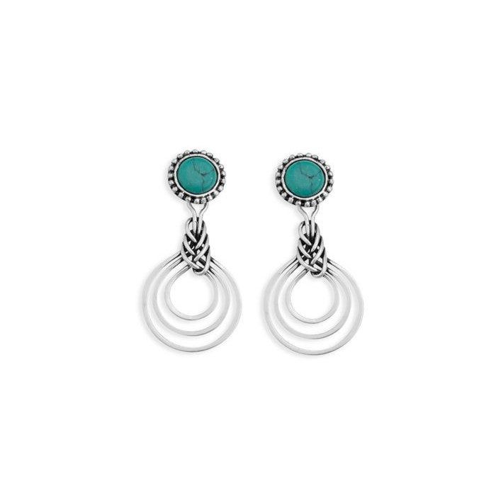 Myra Women's Infinity Dreams Silver Earrings